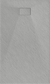 Mexen Hugo base de duche retangular SMC 140 x 80 cm, cinza - 42618014