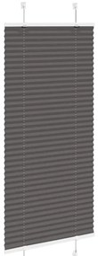 Preto Plissada Cega 65x100 cm Largura Tecido 64,4 cm Poliéster