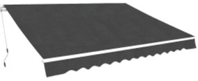 vidaXL Todo dobrável manual 600 cm antracite