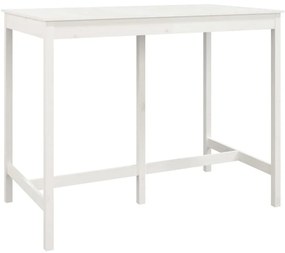 7 pcs conjunto de bar pinho maciço branco