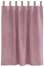 Cortinas Blackout vidaXL com Laços para Pendurar 2 pcs Veludo Rosa Esc