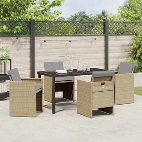 Conjunto de Jantar para Jardim de 5 peças - Almofadas incluídas, Ratta