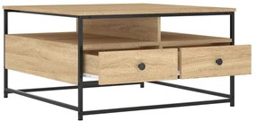 Mesa de centro 80x80x45 derivados de madeira carvalho sonoma