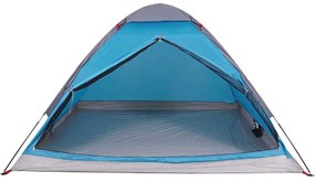 Tenda de campismo cúpula para 2 pessoas impermeável azul