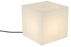 Candeeiro de exterior inteligente branco 30 cm quadrado com LED A60 IP44 - Nura Moderno