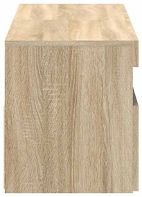 Móveis de TV com luzes LED 2 pcs 60x35x40 cm carvalho sonoma