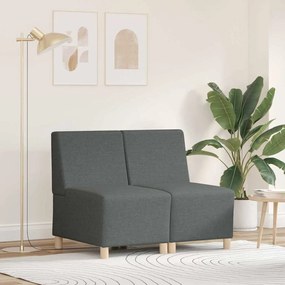 vidaXL Cadeira de Sofá Cinza Claro 55 cm em Tecido 2 pcs