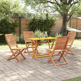 vidaXL Conjunto de Jantar de Jardim de 5 Peças Madeira Maciça Acácia