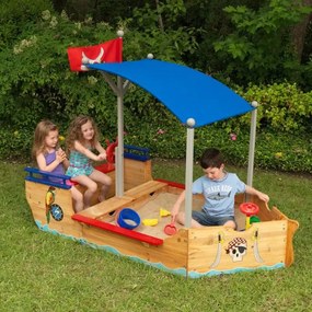 Barco Pirata de Areia Para Crianças para Exterior