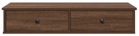 Prateleira parede c/ gavetas 100x37,5x19cm derivados de madeira