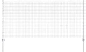 vidaXL Cerca e Poste Prateado 1 x 25 m Aço