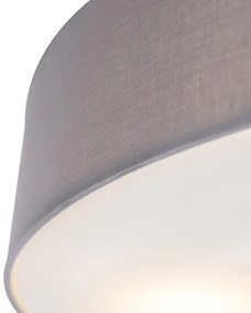 Luminária de teto country cinza 50 cm - Tambor Moderno,Country / Rústico