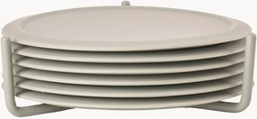 Bases para copos de vidro Singles, conjunto de 6