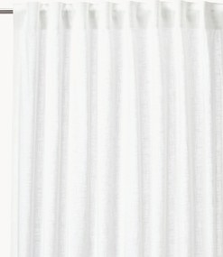 Cortinas opacas de algodão leve com multi-banda Otila, conjunto de 2, L 125 cm