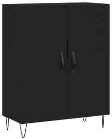 Armário alto 69,5x34x180 cm derivados de madeira preto