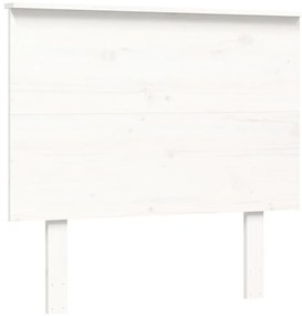 Cama sem colchão 100x200 cm madeira de pinho maciça branco