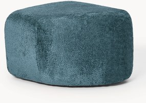 Pufe oval em teddy-bouclé Wolke