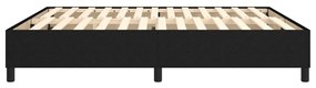 Estrutura de cama sem colchão 160x200 cm tecido preto