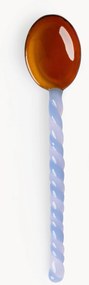 Colheres artesanais em vidro borossilicato Duet, conjunto de 4