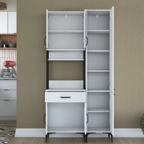 Armário Multiusos JE121 – Branco – 100x198,6x40 cm