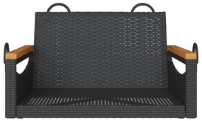 Banco baloiço 63x62x40 cm vime PE preto