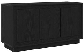 Sideboard vidaXL Preto Carvalho 102x35x55 cm Madeira de engenharia