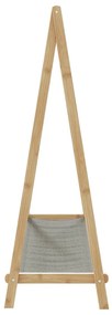 Roupeiro com prateleiras 106x34x102 cm bambu