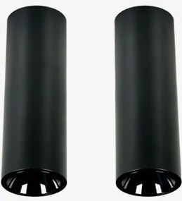 Pack De 2 Apliques De Teto Led De Superfície Redondos Para Exterior Em Alumínio Gensap Preto & 8 W & 23º & Branco Frio 4000k & Ø7,2 Cm - Sklum