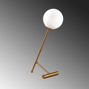 Candeeiro de Mesa Golf – Branco Vintage – 30 x 30 cm
