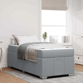 vidaXL Estrutura da Cama Cinzento-claro 100 x 200 cm tecido