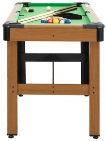 Mesa de bilhar 122x61x76 cm castanho