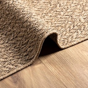 Tapete ZIZUR 80x150 cm aspeto de juta interior e exterior