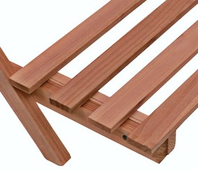Suporte para plantas de 3 níveis madeira de cedro 48x45x40 cm