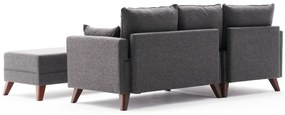 Sofá-Cama de Canto Bella – Antracite – 205 cm x 85 cm x 81 cm