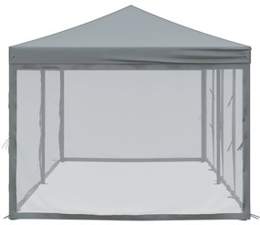 Tenda para festas dobrável com paredes laterais 3x6 m antracite