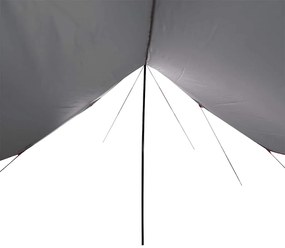 Lona de campismo 460x305x210 cm impermeável laranja