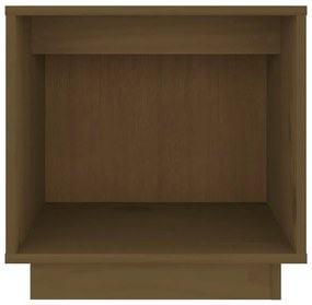 Mesa de cabeceira 40x30x40 cm pinho maciço castanho mel