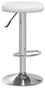 Bancos de bar 2 pcs couro artificial branco