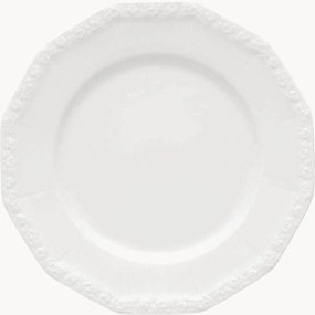 Pratos de jantar em porcelana Maria White, conjunto de 6