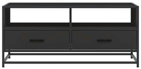 Mesa de centro 100x50x45 cm derivados de madeira/metal preto