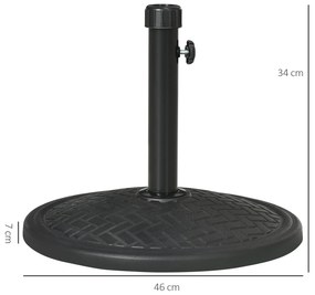 Base para Chapéu de Sol de Cimento Suporte para Chapéu de Sol de 14 kg