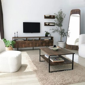 Móvel TV Helen – Nogueira – Largura 170 cm Altura 40 cm Profundidade 3