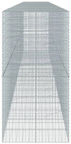 Cesto gabião com cobertura 900x100x200 cm ferro galvanizado