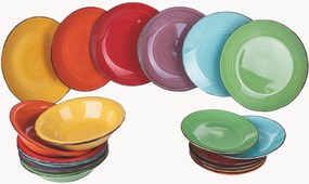 Conjunto de loiça pintada à mão Baita, 6 pessoas, conjunto de 18