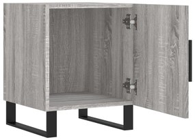 Mesa cabeceira 2pcs 40x40x50 cm madeira processada cinza sonoma