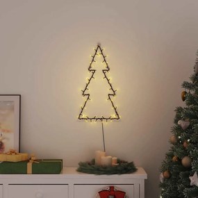 Luzes de Natal silhueta da árvore Natal 80 LEDs branco quente