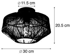 Candeeiro de teto moderno em latão 30 cm - BOLTI Moderno