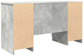 Escrivaninha vidaXL Cinza Concreto 140x49x76 cm Madeira Composta