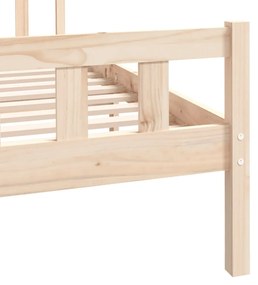 Estrutura de cama pequena casal 120x190 cm pinho maciço