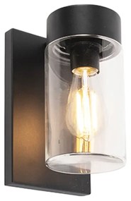 Candeeiro de parede exterior moderno em aço inoxidável preto IP44 - Jarra Moderno